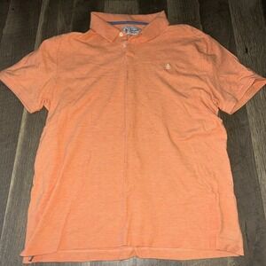 Penguin Short Sleeve Orange Polo Shirt Large